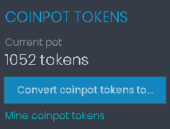 tokens de coinpot y bitfun