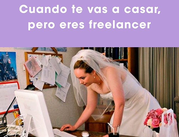 mujer Freelancer ocupada