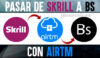 Pasos para convertir en saldo airtm el dinero Skrill