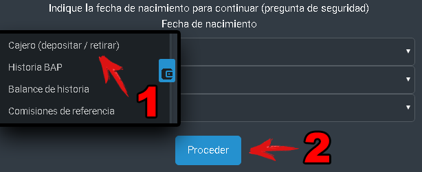 PTCShare configurar retiros y depositos