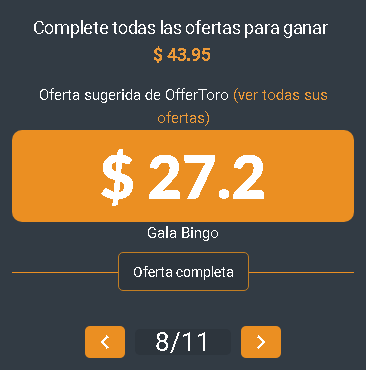 Ganancias de las ofertas en PTCShare