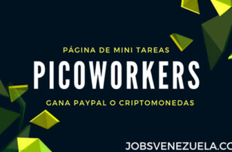 Picoworkers explicacion Jobs Venezuela